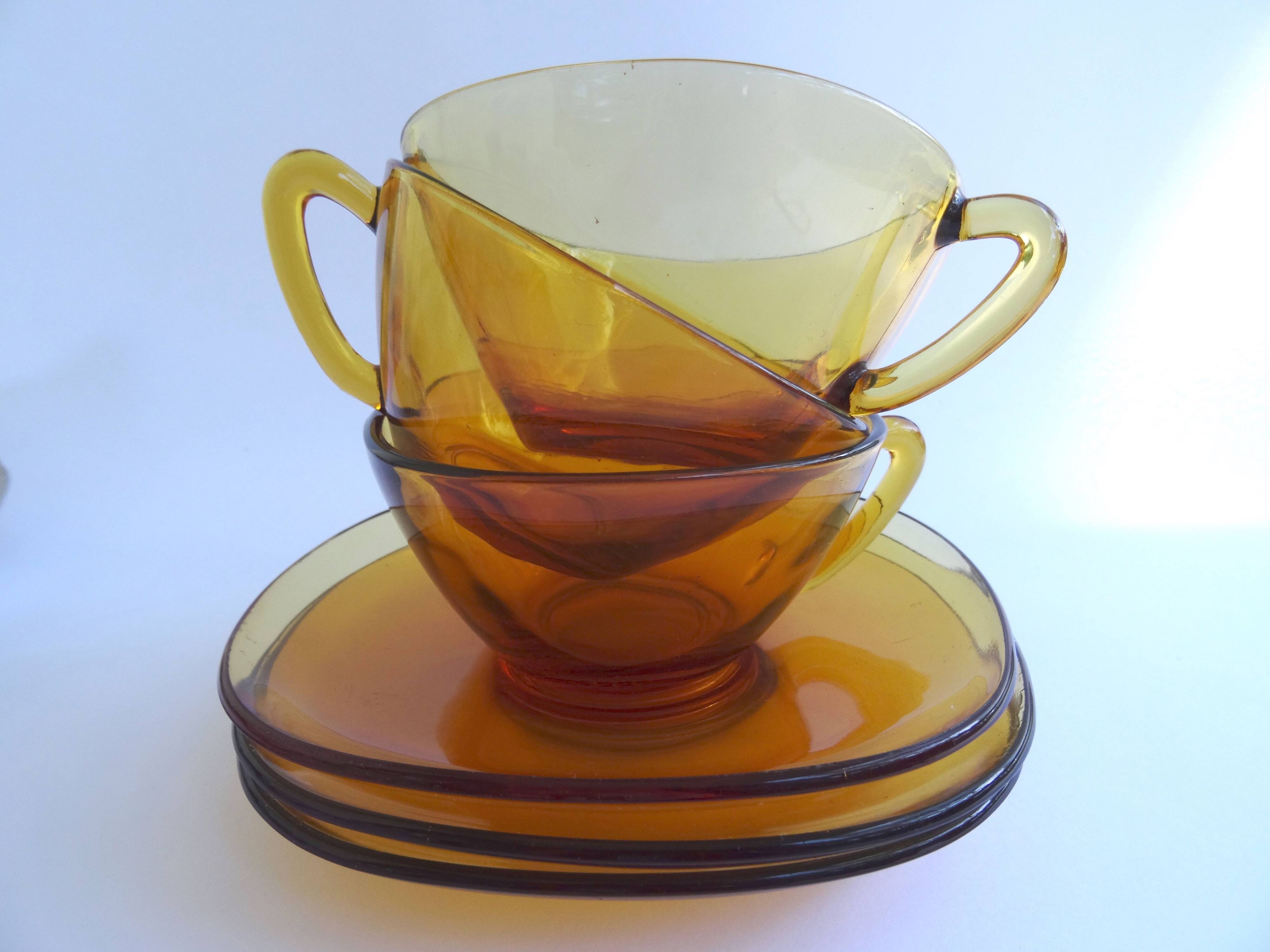 Vereco coffee cups with saucers