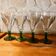 4 verres à absinthe souffles bouche
