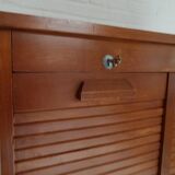 Vintage filing cabinet with roller shutters