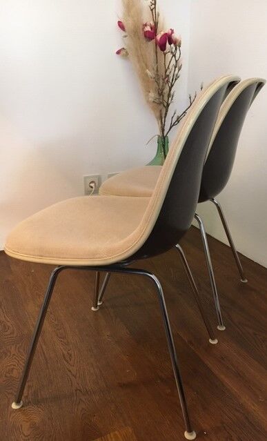 Chaises dsx fibre & hopsak Charles & Ray Eames pour Herman Miller 1972