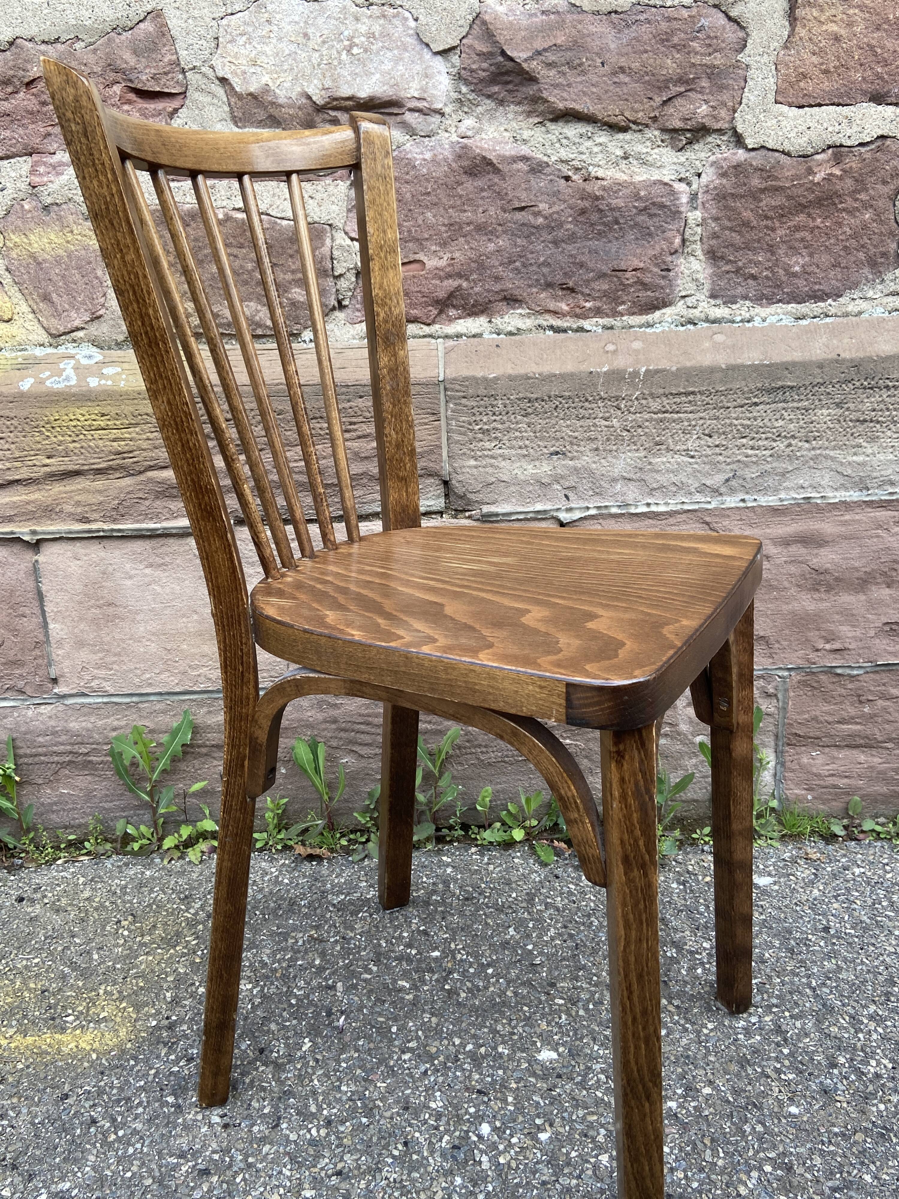 4 Baumann café chairs 1960