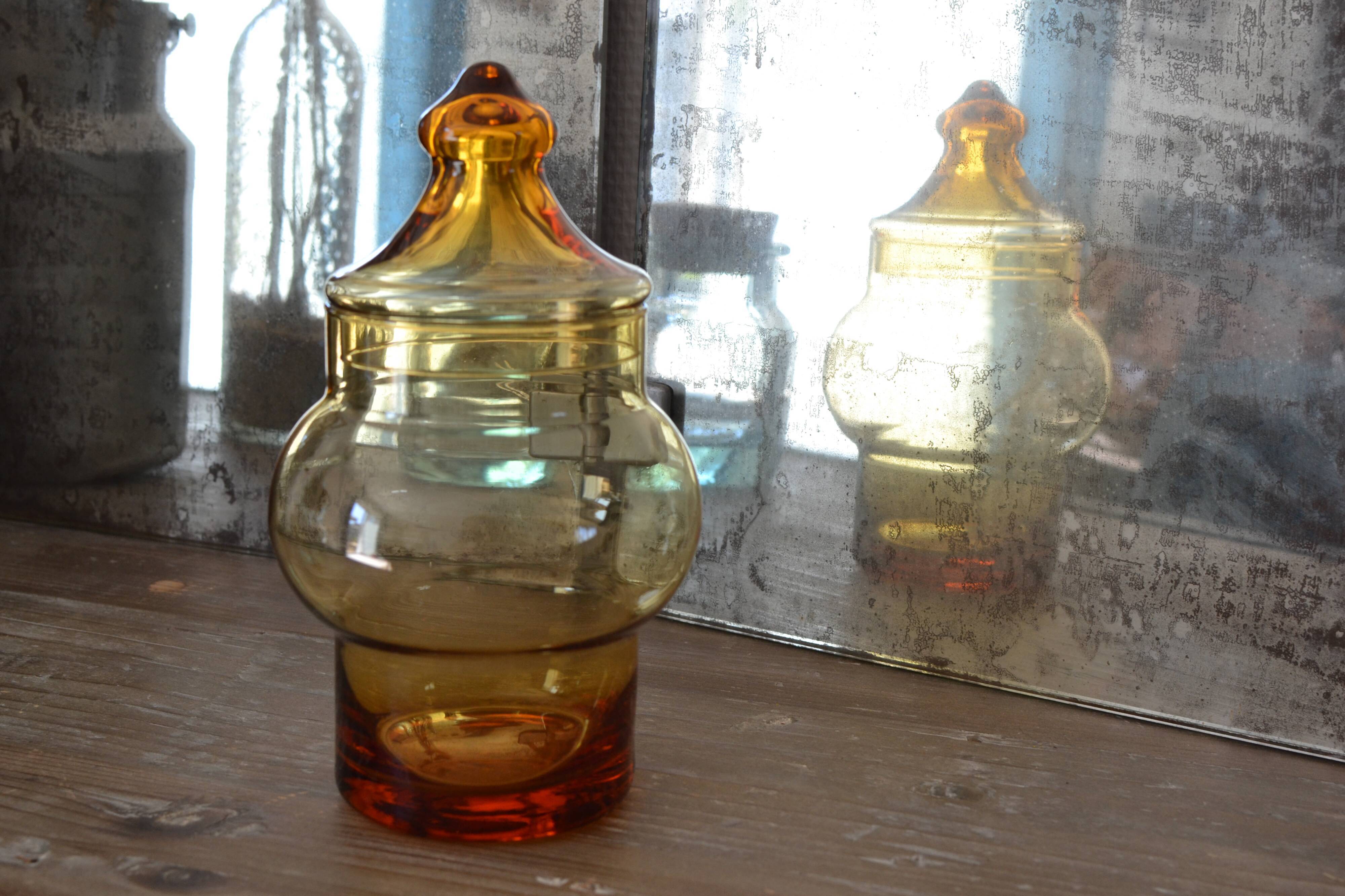 Amber yellow transparent candy