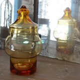 Amber yellow transparent candy