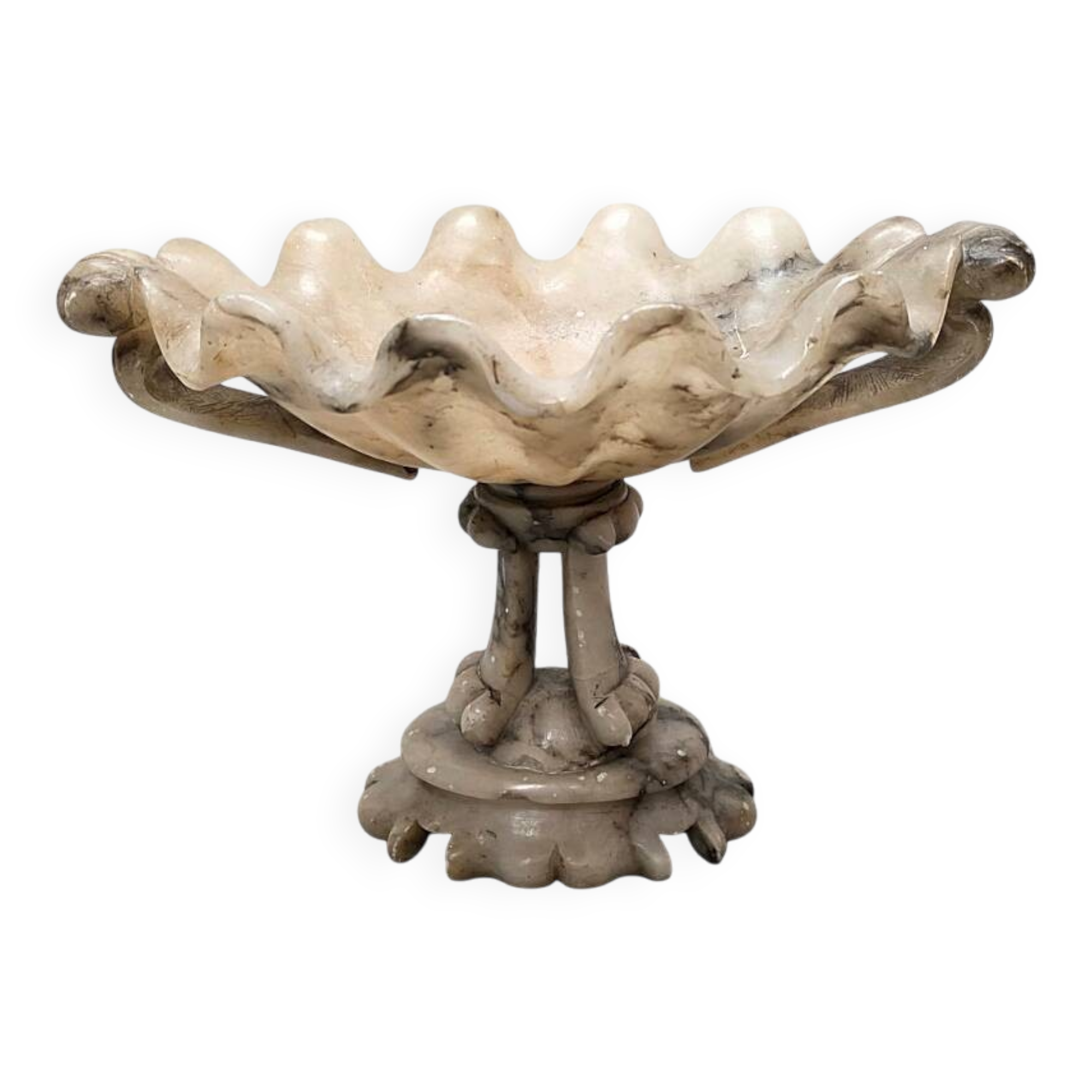 Antique Italian Alabaster Tazza, from around 1900