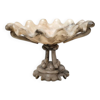 Antique Italian Alabaster Tazza, from around 1900