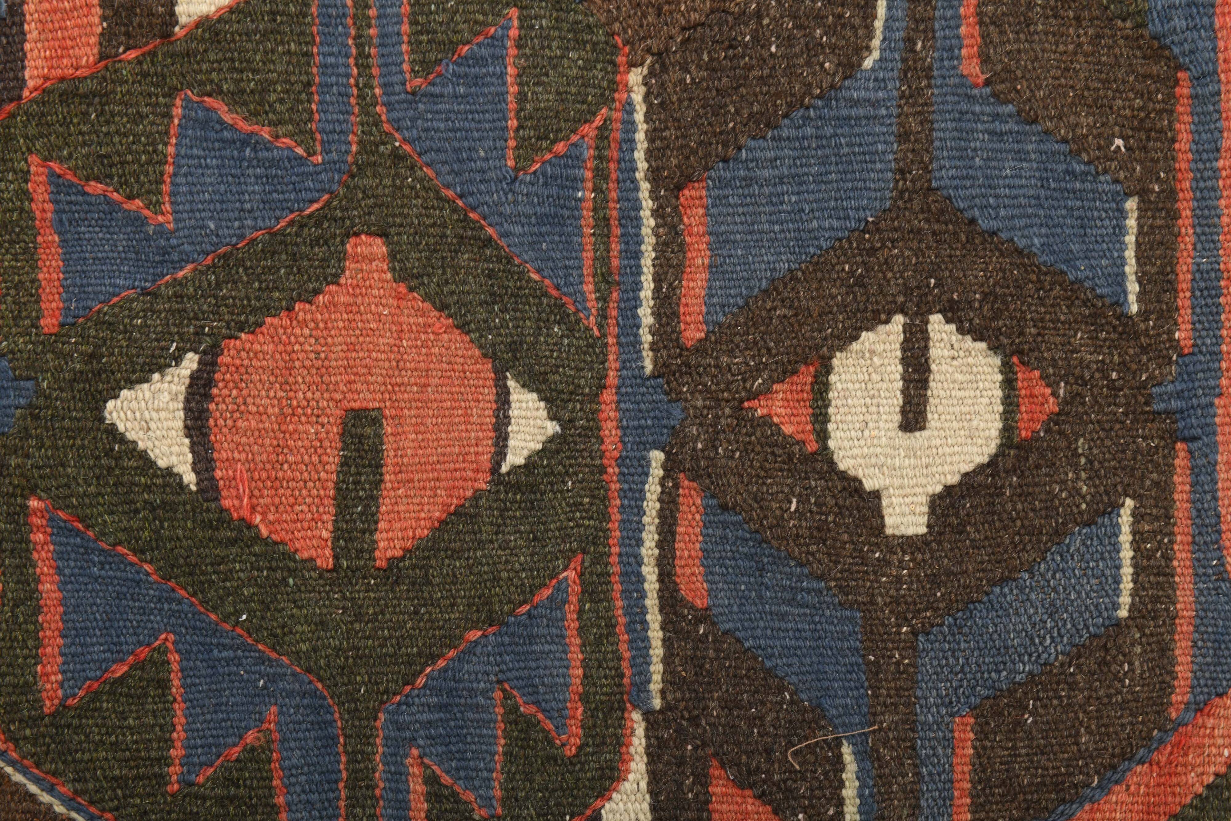 Blue & Brown Vintage Kilim Rug 158x275Cm SK 35367