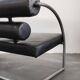 Canapé deux places cuir style Bauhaus Suisse 1970s