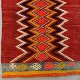 Vintage Turkish Mini Kilim 97x50 cm wool small Kelim Runner, shabby Chic