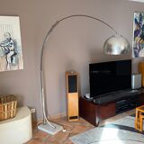 Arch floor lamp. 1970. Italy. Marble foot.