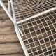 Vintage wired metal chaise longue