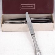 Christofle steel berry, 12 dessert knives, dessert, cheese.