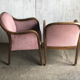 Art Deco Style Armchairs, 1950s, Set of 2