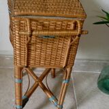 Sewing wicker basket