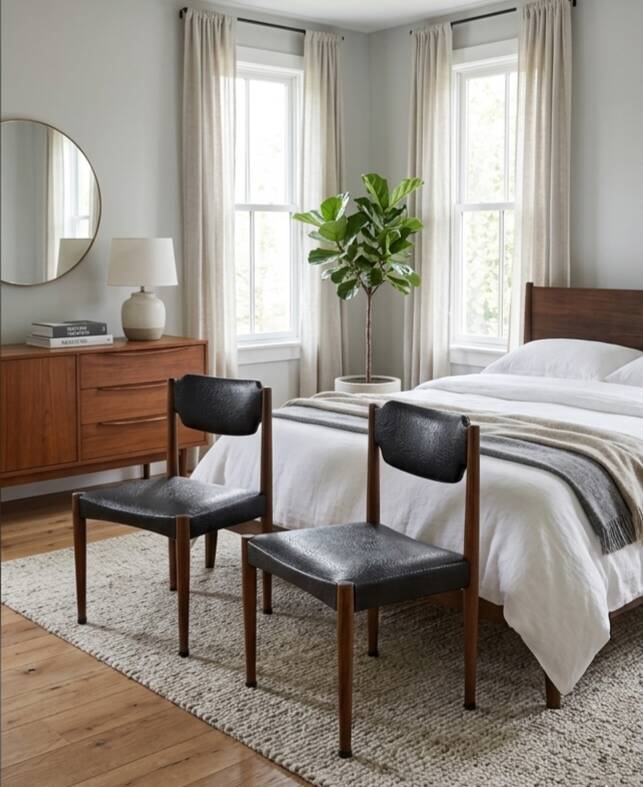 Paire de chaises scandinaves des années 60