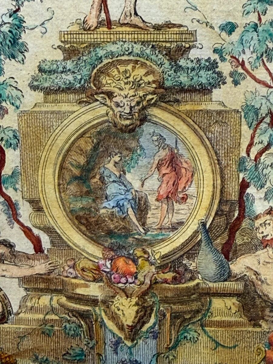 Claude Gillot Book of Portières, the figure of Bacchus, c. 1737