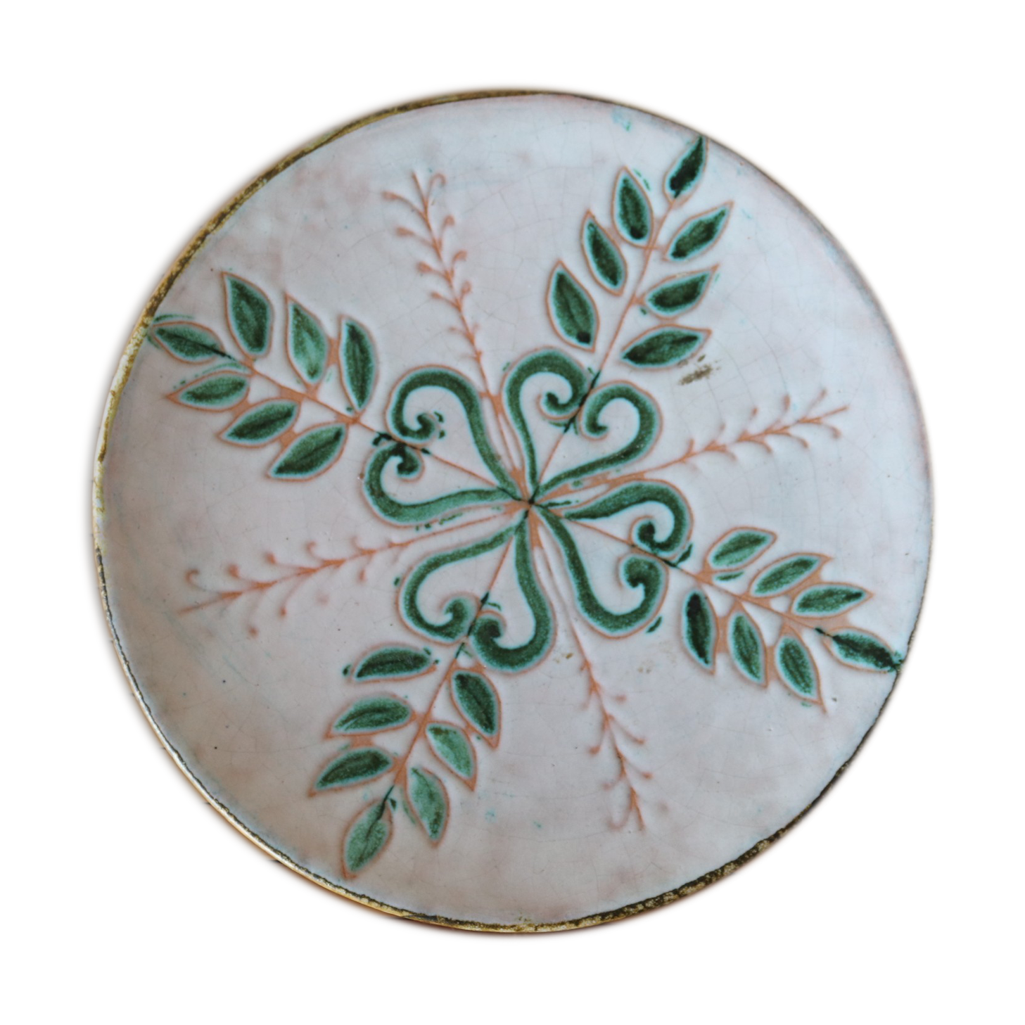 Assiette en céramique des année 50 marie madeleine jolly (le triskel)