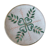 Ceramic plate of the 50s marie madeleine jolly (the triskel)