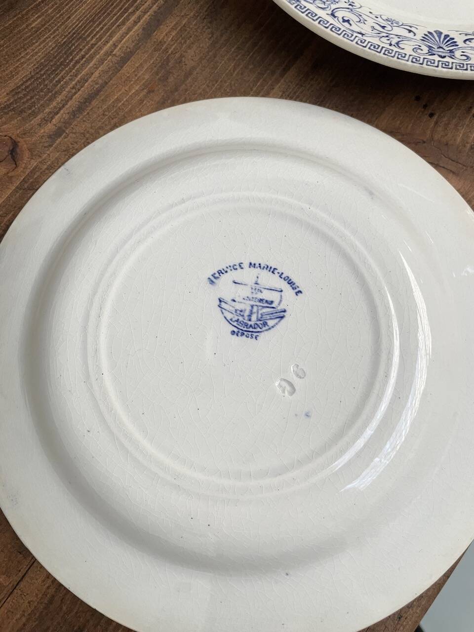 Set of 23 pieces of Marie Louise ironstone service