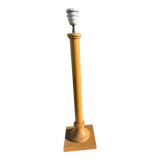 Vintage column lamp in blond beech