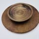 Art Deco painted glass pie dish