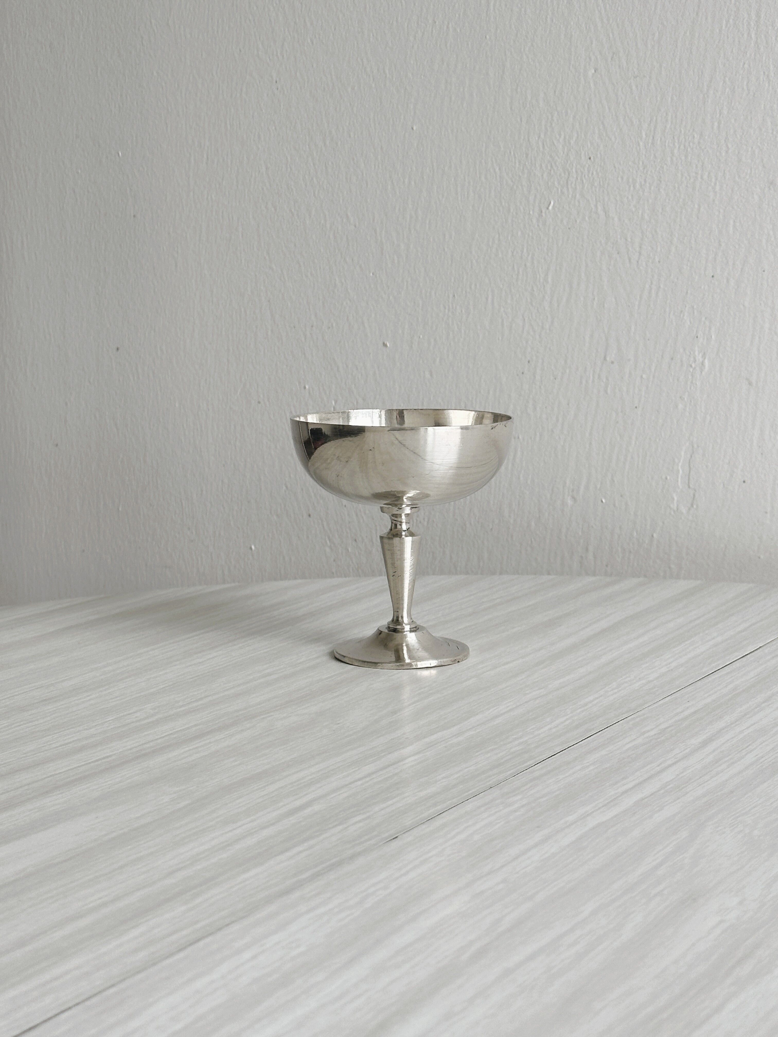 Vintage silver metal cup