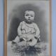 Old photo of a child baby