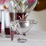 Heron marabout bird crystal of Vannes