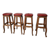 Set of 4 Louis XV style stools