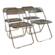 4 chaises Plia by Giancarlo Piretti @ castelli circa 1970