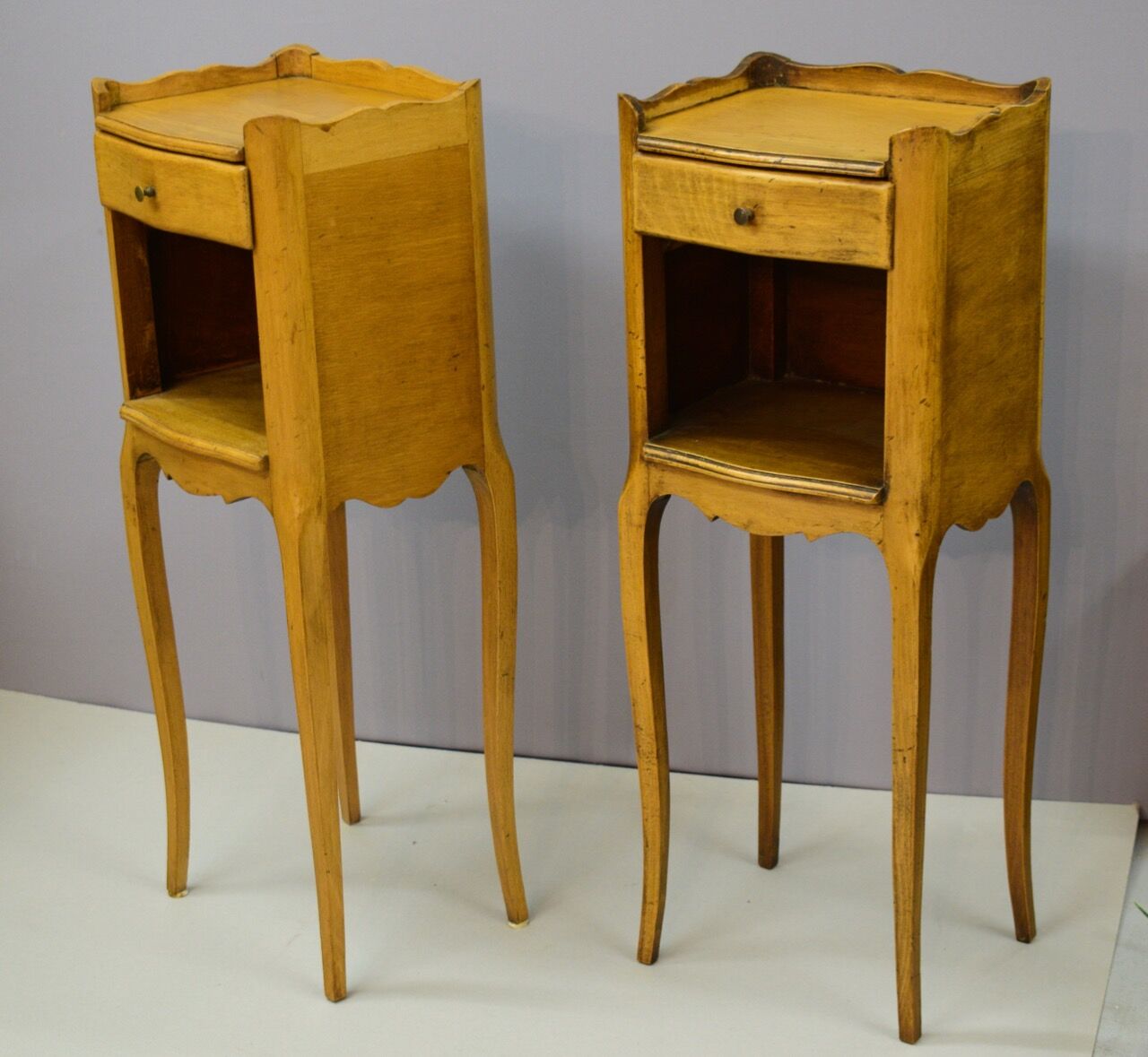Pair of small Louis XV-style bedsides