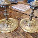 Pair of candle holders