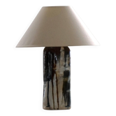 Lampe de table en céramique studio danoise milieu du XXe siècle par Jeppe Hagedorn-Olsen