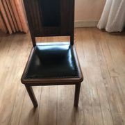 Lot de 5 chaises Art deco + une avec pied cassé
