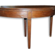 Table 1/2 lune en chêne / 130 cms de diamètre