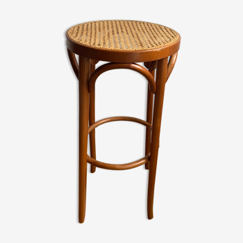 Tabouret de bar canné