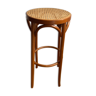 Tabouret de bar canné