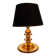 Small Art Deco lamp in copper glass
