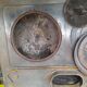 Cook old tile faience metal structure