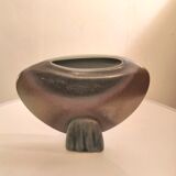 Ceramic lentil vase signed by a dove design 60s