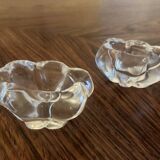Pair of Daum crystal salt cellars