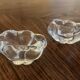 Pair of Daum crystal salt cellars