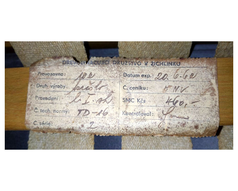 Mid-century bentwood armchairs from drevozpracujici druzstvo, 1962, set of 2