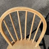 vintage chair with bars style ercol - natural wood