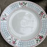 Flat plates Sarreguemines model Christiane