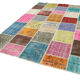 Handmade oriental contemporary 208 cm x 300 cm multicolor patchwork rug
