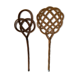 Old wicker carpet tape