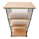 Old potato rack restored into a shelf