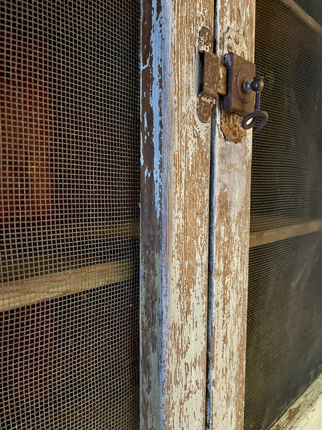 Buffet, dresser, pantry in patinated wood