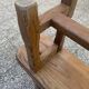 Solid oak farmhouse bench 220cm for rustic farmhouse table 1950