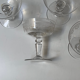Coupes à champagne en cristal à décor d’entrelacs